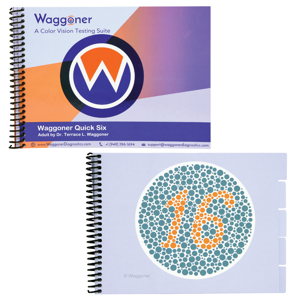 Quick Six Color Vision Test book and demonstration plates